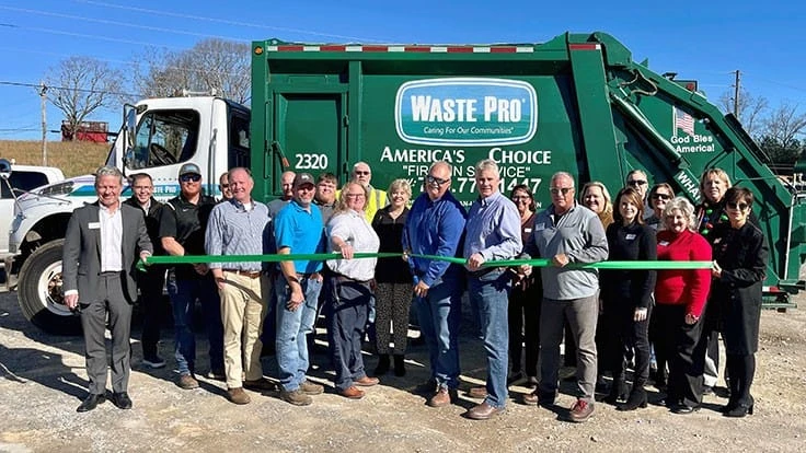 Waste Pro hosted a ribbon-cutting event at its new location in Jasper, Georgia.