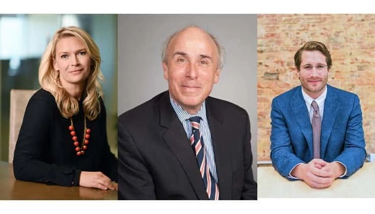 From left: Sylvia Hendron, Peter Ettinger, R. McClain Porter