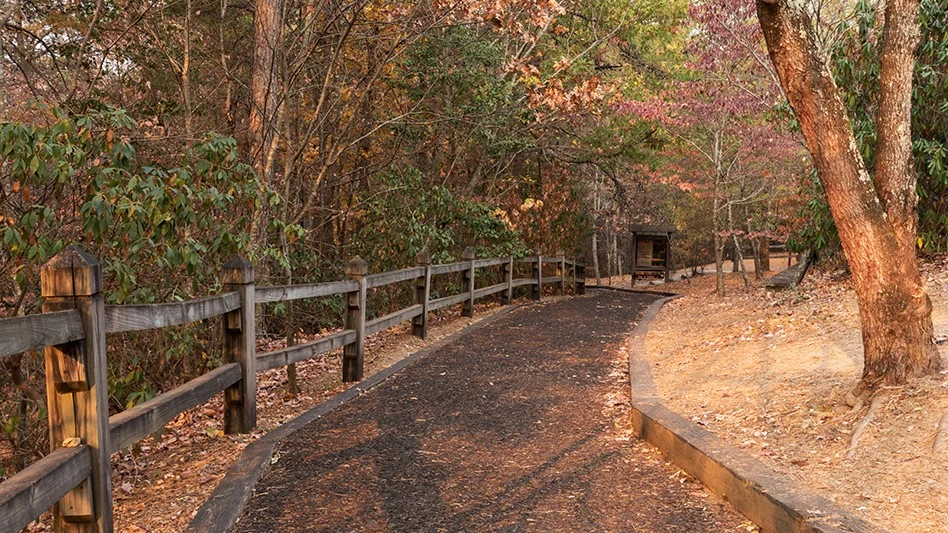 recycled rubber trail