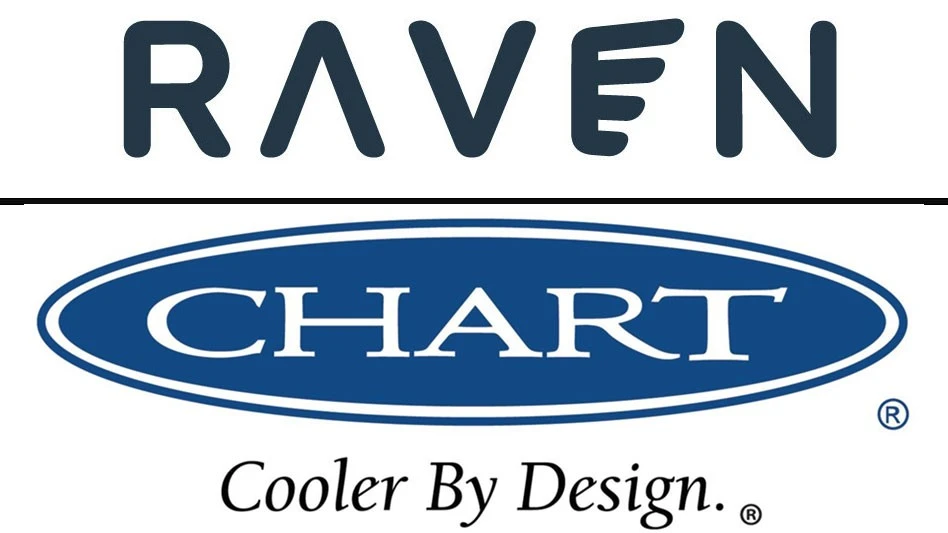 logos of Chart Industries and Raven SR