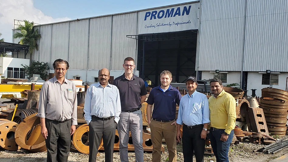 Wendt and Proman employees pose for picture