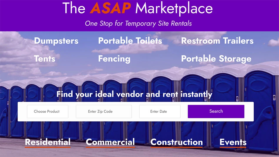 ASAPmarketplace.com online rental landing page