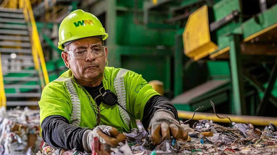 wm recycling worker