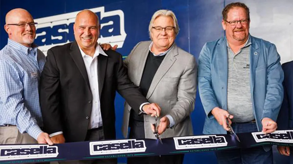 Casella's Austin McKnight, Bob Cappadona and John Casella and Machinex CEO Chris Hawn