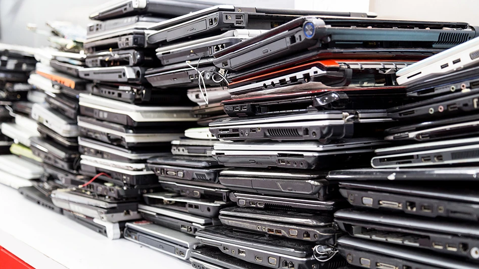 laptops stacked on top of each other