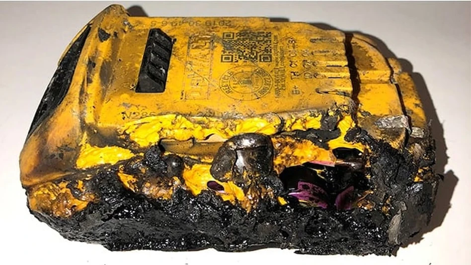 ecomaine battery fire