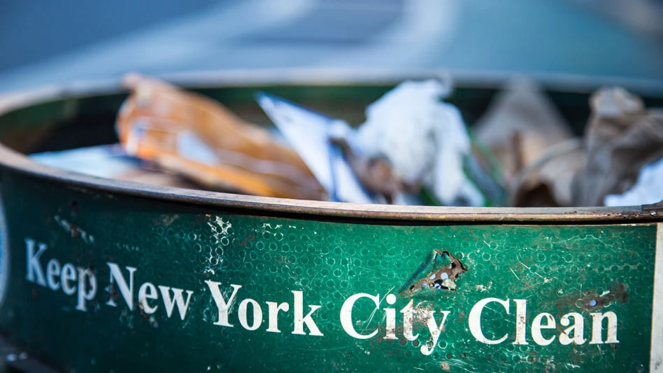 New York City litter basket