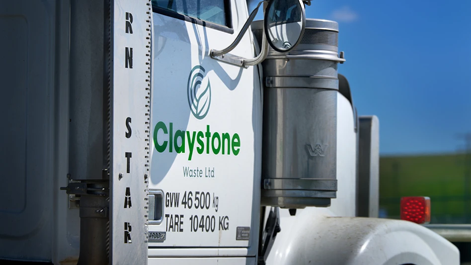 claystone waste truck canada