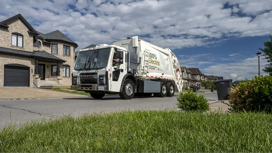 mack trucks electric waste recycling vehicle