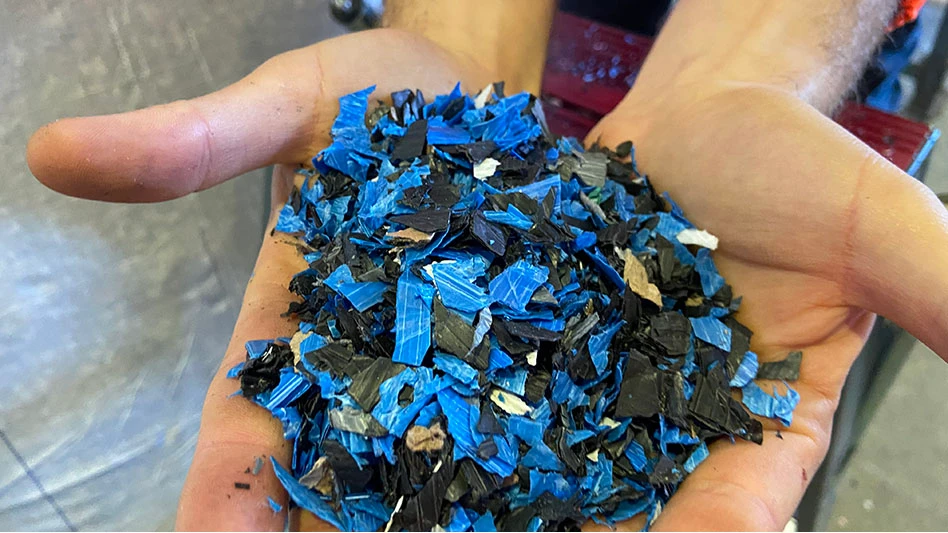 plastic recycled flakes