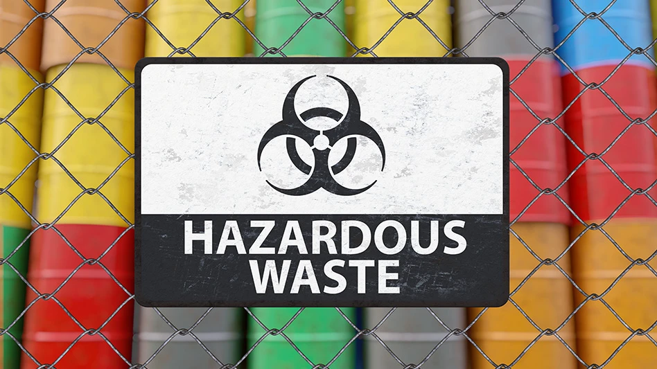 hazardous waste sign